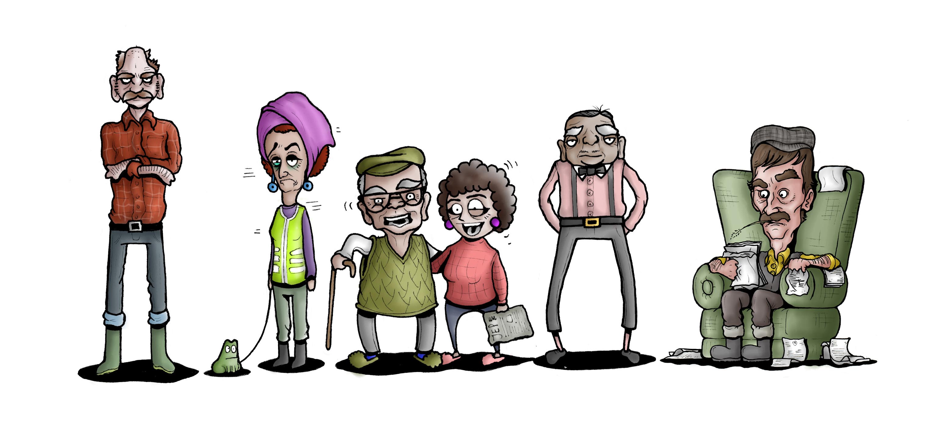 Jersey Evening Post Character Designs 2016 Jersey Evening Post Character Designs 2016