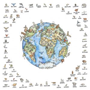 Animal World Map